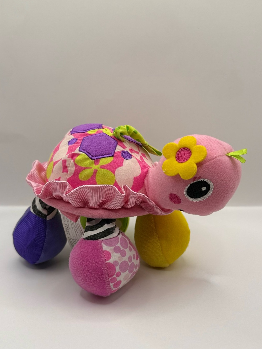 Infantino Baby Toy Turtle Sensory Rattle Baby Toy Lovey